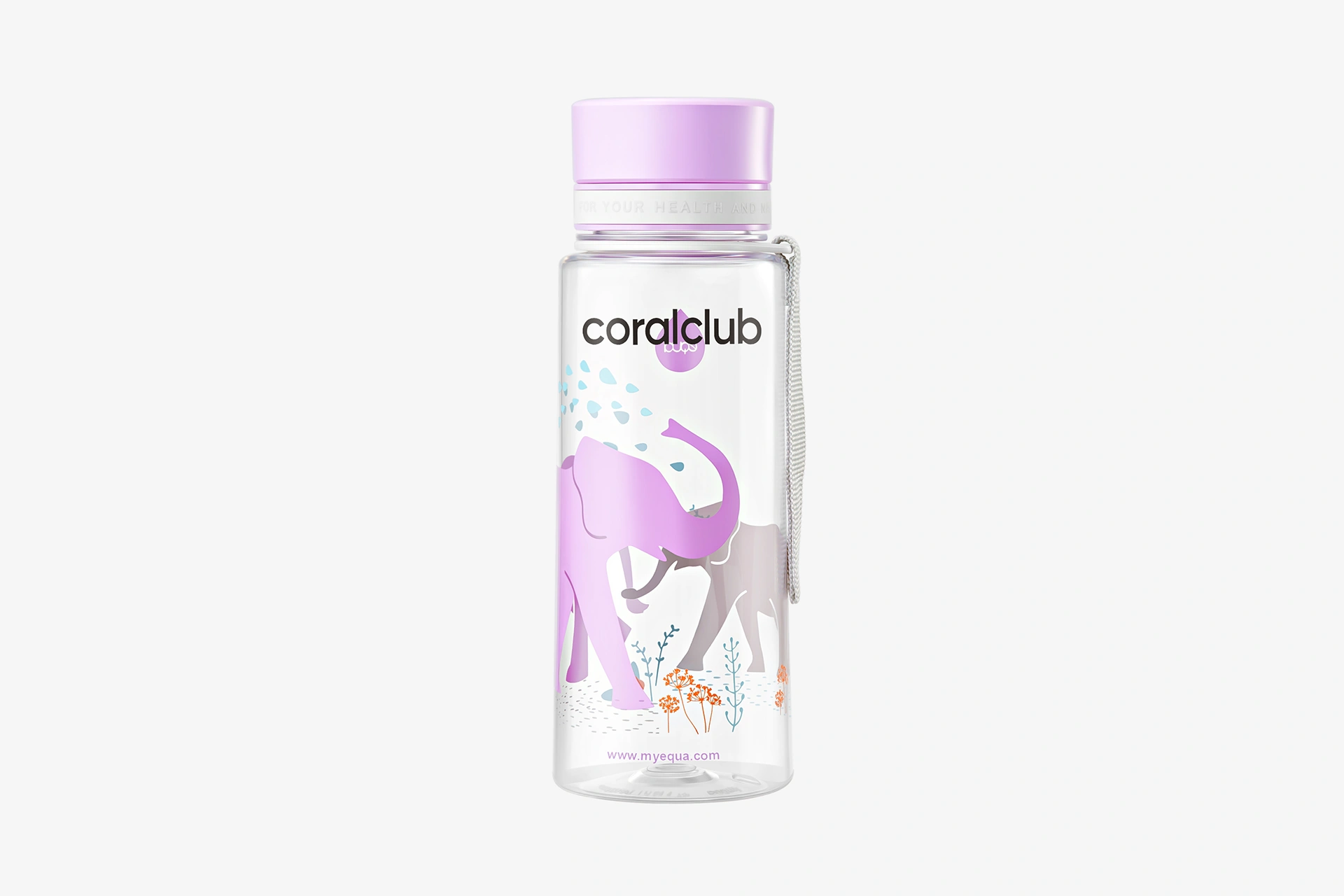Water bottle EQUA "Elephants"